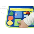 LT520 TABLICA MANIPULACYJNA DINOZAUR MONTESSORI KSIĄŻKA 3D SENSORYCZNA