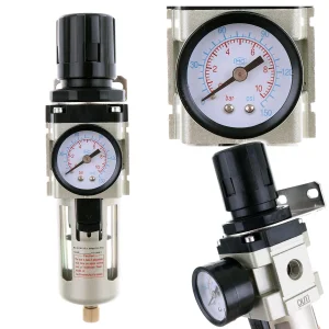 Filtr 20um Odwadniacz Reduktor Ciśnienia Sprężonego Powietrza 1/4"