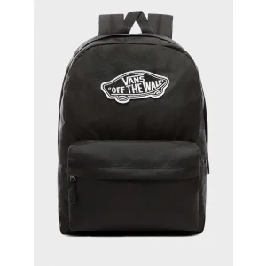Plecak Vans Realm Backpack Black 22L kultowy czarny z naszywką miejski hit