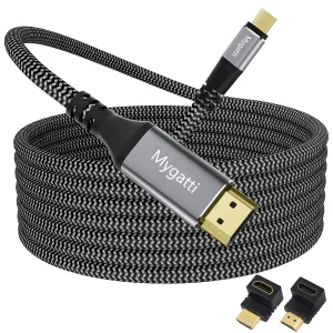 Kabel Mygatti USB-C do HDMI 10m 4K UHD z adapterem 90/270°