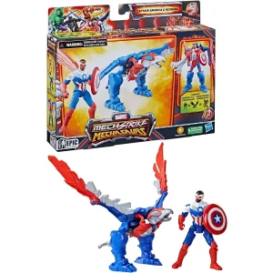 Hasbro Mech Strike Mechasaurus Capitan America 2pak figurki