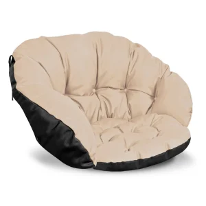 Poduszka ogrodowa 122x40 cm na krzesło huśtawkę wiszącą bocianie gniazdo wodoodporna beżowa