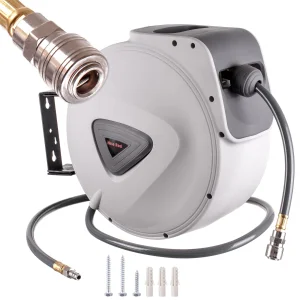 Wąż Pneumatyczny na Zwijaku Automatycznym 9,5mm 15m Bęben Zwijak Automat