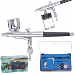 Oryginalny Aerograf FENGDA Double Action BD-134 0,3mm 2 uchylne zbiorniki