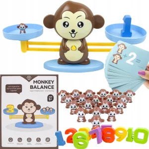 LT433 GRA EDUKACYJNA MAŁPKA NAUKA LICZENIA WAGA SZALKOWA