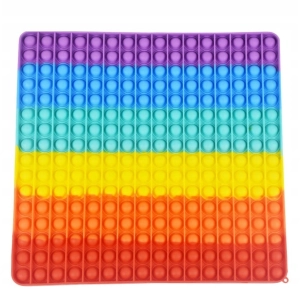 DUŻY POPIT KOLOROWY PUSH BUBBLE POP IT KWADRAT XXL 30 x 30