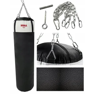 Worek treningowy 80x30 cm wypełniony + mocowanie