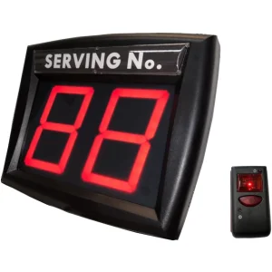 System kolejkowy MY TURN ELIMINACODE 2 cyfry czerwony z pilotem POWYSTAWOWY