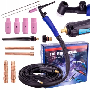 Uchwyt Spawalniczy TIG LIFT FLEX 4m Zaworek Giętki Palnik Wtyk 9mm Przegub