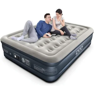 Materac dmuchany z pompką elektryczną iDOO R-M002 203x152x46cm po naprawie