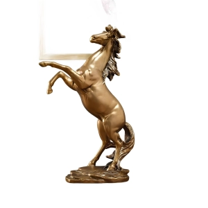 Złota statuetka Koń 295 mm, Złota statuetka Konia, Koń na piętach Złota statuetka Koń 295 mm, Złota statuetka Konia, Koń na piętach