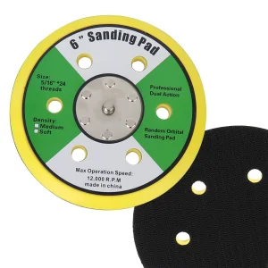 Dysk Tarcza na Rzep do Szlifierki Pneumatycznej 150mm 5/16” (~M8) 6 otworów