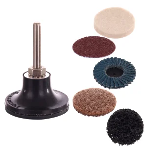 Krążki ścierne 50mm filc włóknina lamelka trzpień 6mm szlifierka wiertarka