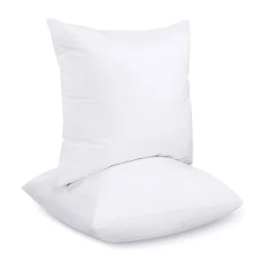 Poduszka 40x40 cm antyalergiczna gładka mikrofibra biała silikon