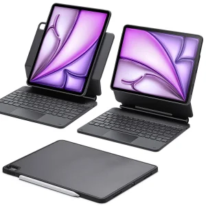 Etui z klawiaturą ESR 6B024 do iPada Air 13 M2, 2024, czarne QWERTZ