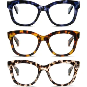 Okulary do czytania i komputera KoKoBin damskie/męskie +2.00 zestaw 3 szt