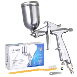 Auarita Metalowy Mini Pistolet Lakierniczy dysza 0,8mm uchylny kubek 125mm