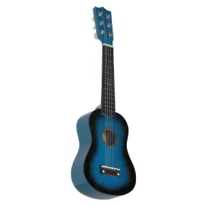 Gitalele niebieskie 6-strunowa mini gitara hybryda ukulele podróżna hit