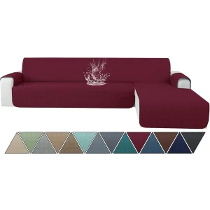 Pokrowiec na narożnik 4-osobowy Ystyle wodoodporny bordowy