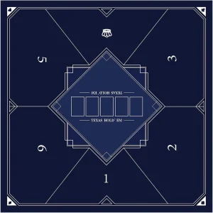 Mata pokerowa LaiEr 120×120 cm Texas Hold'em gumowa do stołów