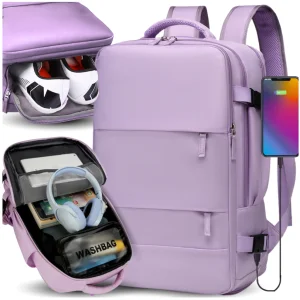 PLECAK DO SAMOLOTU PODRÓŻNY WIZZAIR 40x30x20 BAGAŻ PODRĘCZNY KABINOWY USB