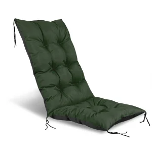 Poduszka ogrodowa 50x50x80 cm na krzesło wodoodporna zielona
