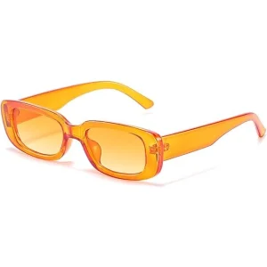 Okulary przeciwsłoneczne retro prostokątne RUNHUIS unisex małe kwadratowe vintage