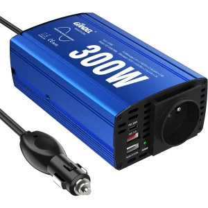 Adapter samochodowy GIANDEL PS-300C, 2x USB 4.8A, AC przetwornica napięcia z gniazdem sieciowym