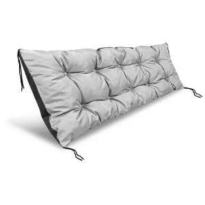 Poduszka ogrodowa 120x40 cm wodoodporna na ławkę palety jasnoszara