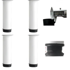 Nogi meblowe MIEGUIWOR białe 30cm do stołów i szafek