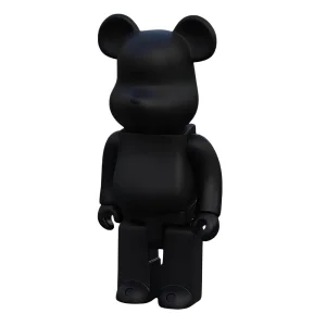 Miś Bearbrick 400% figurka do wnętrza 28cm czarny kolekcjonerska statuetka artystyczna do stylowych wnętrz