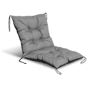 Poduszka ogrodowa 50x50x50 cm na krzesło wodoodporna szara