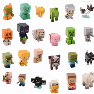 Zestaw mini figurek Minecraft 12 szt kultowe postacie z gry Minecraft w kompaktowej formie dla dzieci i kolekcjonerów