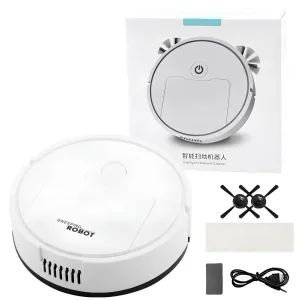 Robot sprzątający mini biały 400 mAh 3,7 V automatyczny odkurzacz do codziennego zbierania kurzu na małych powierzchniach