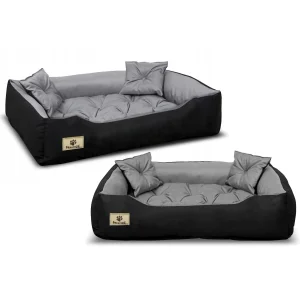 Legowisko dla psa kojec PRESTIGE 75x65 cm wodoodporne szare
