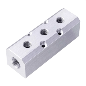 Listwa Rozdzielacz Pneumatyczny 3x 1/4" 2x 1/2" Alu Kompresora Sprężarki