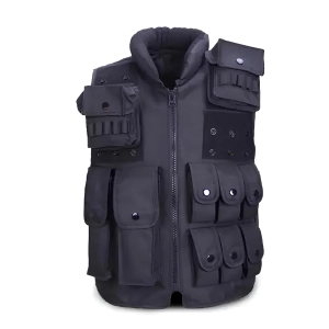 Kamizelka taktyczna, wojskowa czarna policja SWAT kamizelka ochronna militarna