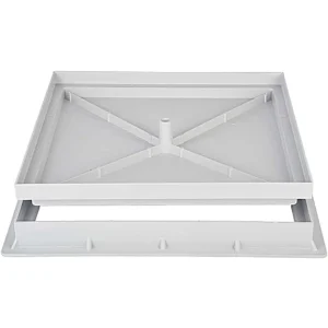 Pokrywa studzienki polipropylenowa kwadratowa Zeker 40x40 cm z ramą