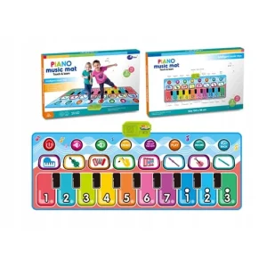 MUZYCZNA MATA DO TAŃCZENIA PIANINO NAGRYWA DUŻA 130x48