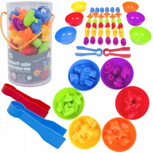 LT444 NAUKA LICZENIA SORTOWANIE KOLORÓW MONTESSORI