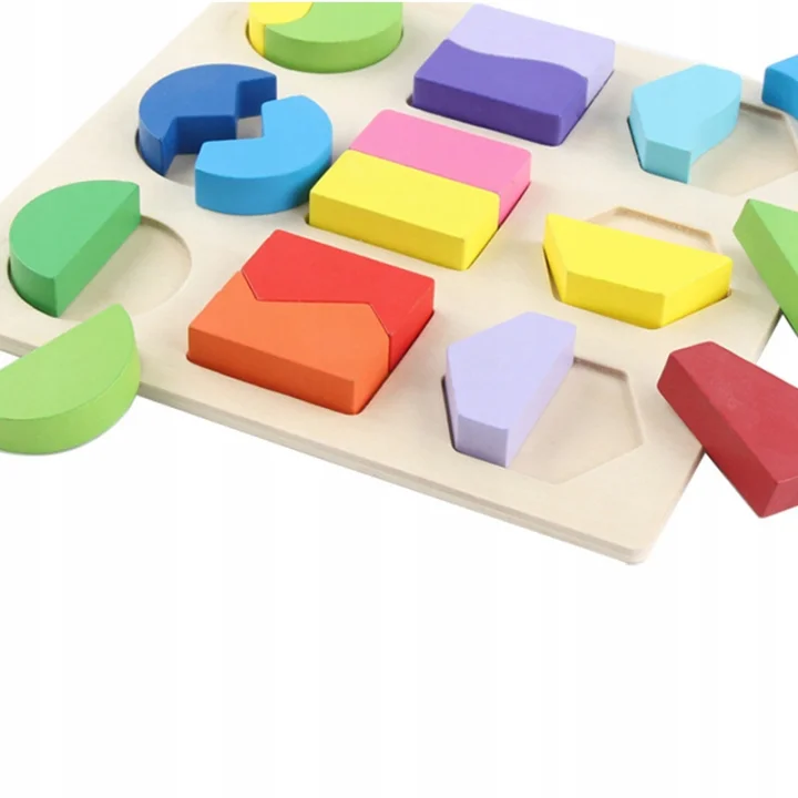 LT299 DREWNIANA UKŁADANKA FIGURY MONTESSORI