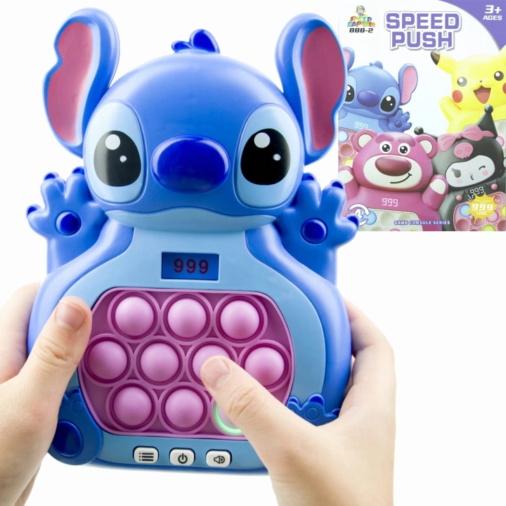 ELEKTRONICZNA GRA ZRĘCZNOŚCIOWA POP IT STITCH GIERKA ANTYSTRESOWA