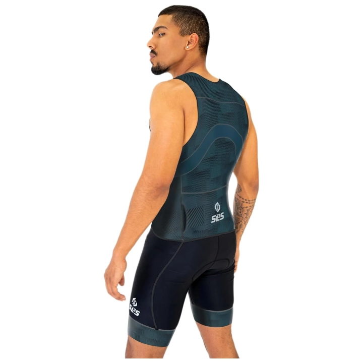 Kombinezon triathlonowy męski SLS3 Pro FX bez rękawów z kieszenią i wkładką L