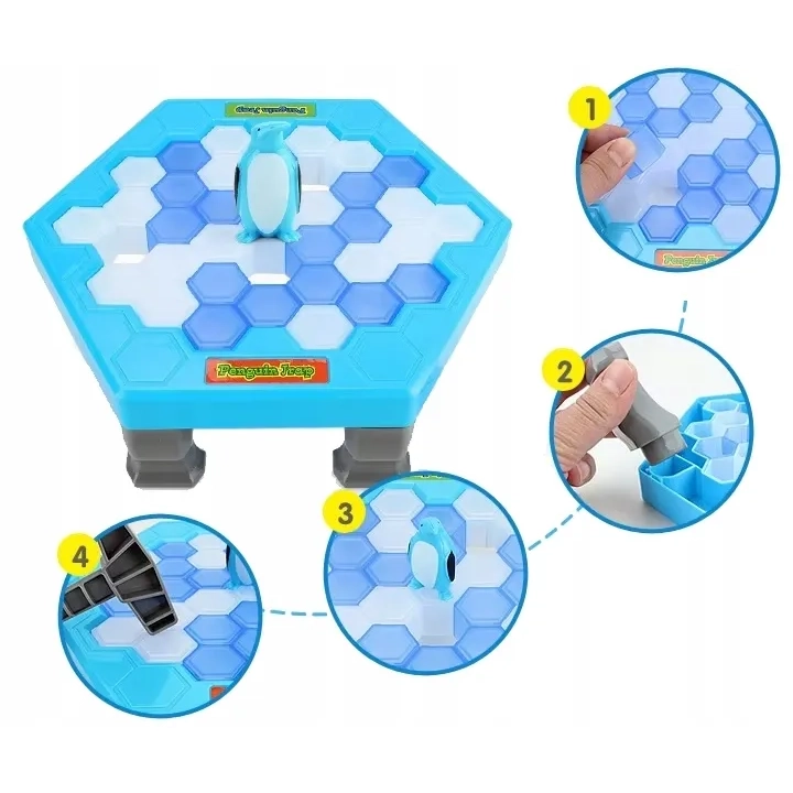 GRA ZRĘCZNOŚCIOWA PINGWIN NA LODZIE GRA URATUJ PINGWINKA GRA PEŁNA EMOCJI