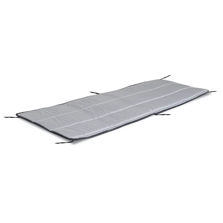 Poduszka pikowana na leżak z pianki 165x50 cm ciemnoszara