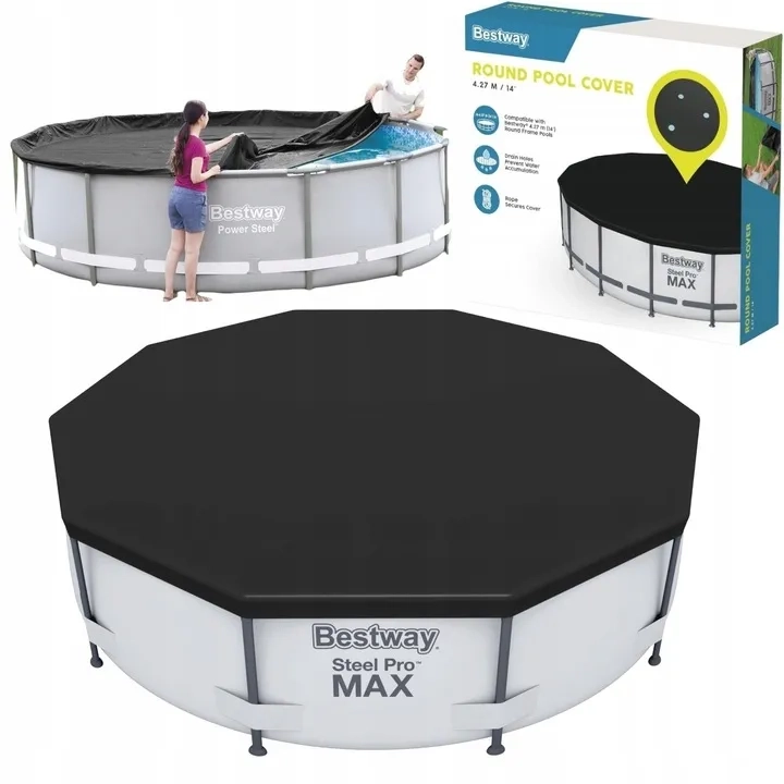 Pokrywa Basenowa Plandeka Mata Przykrycie Osłona Basenu BESTWAY 427cm 58248
