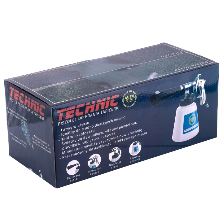 Pneumatyczny Pistolet Prania Czyszczenia Tapicerki HCL-01 efekt tornada