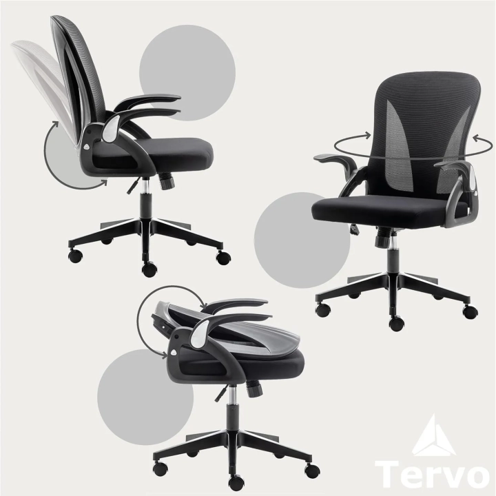 UŻYWANE Krzesło biurowe ergonomiczne Tervo S regulowane do pracy czarne