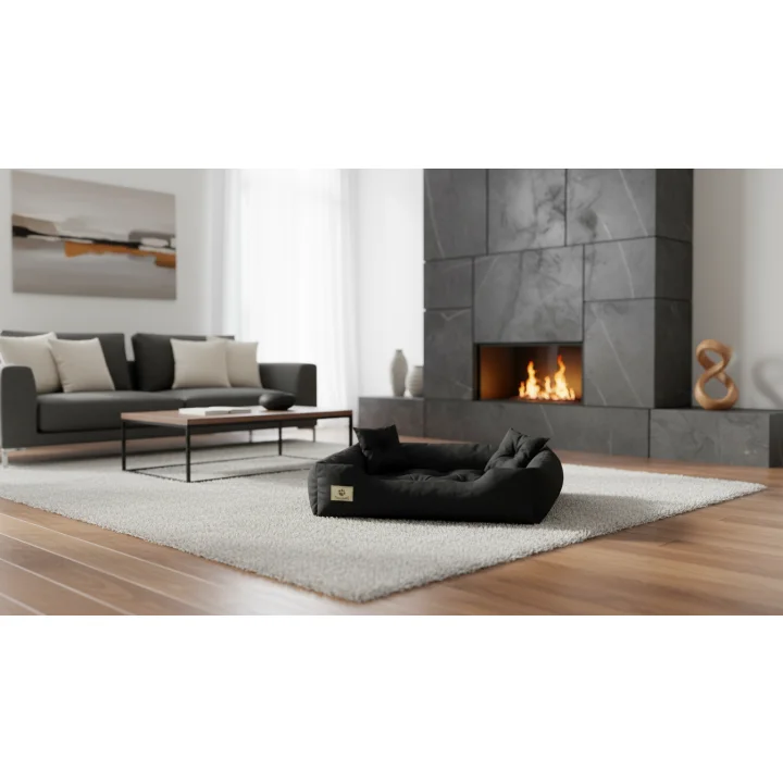 Legowisko dla psa kojec PRESTIGE 115x95 cm wodoodporne czarne