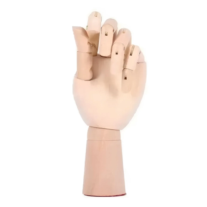 Drewniana ręka manekin 18 cm do rysowania model anatomiczny dla artystów i dekoracyjny element wnętrza